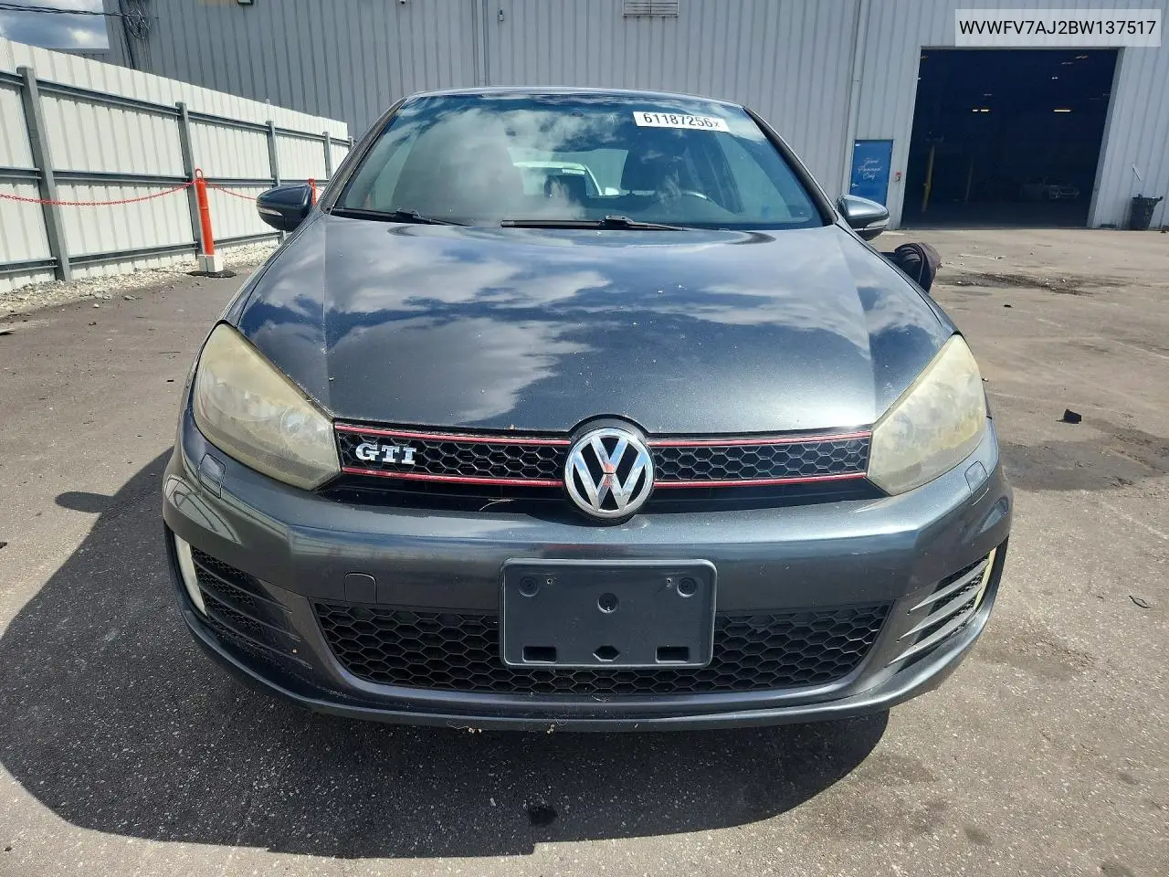 2011 Volkswagen Gti VIN: WVWFV7AJ2BW137517 Lot: 61187256