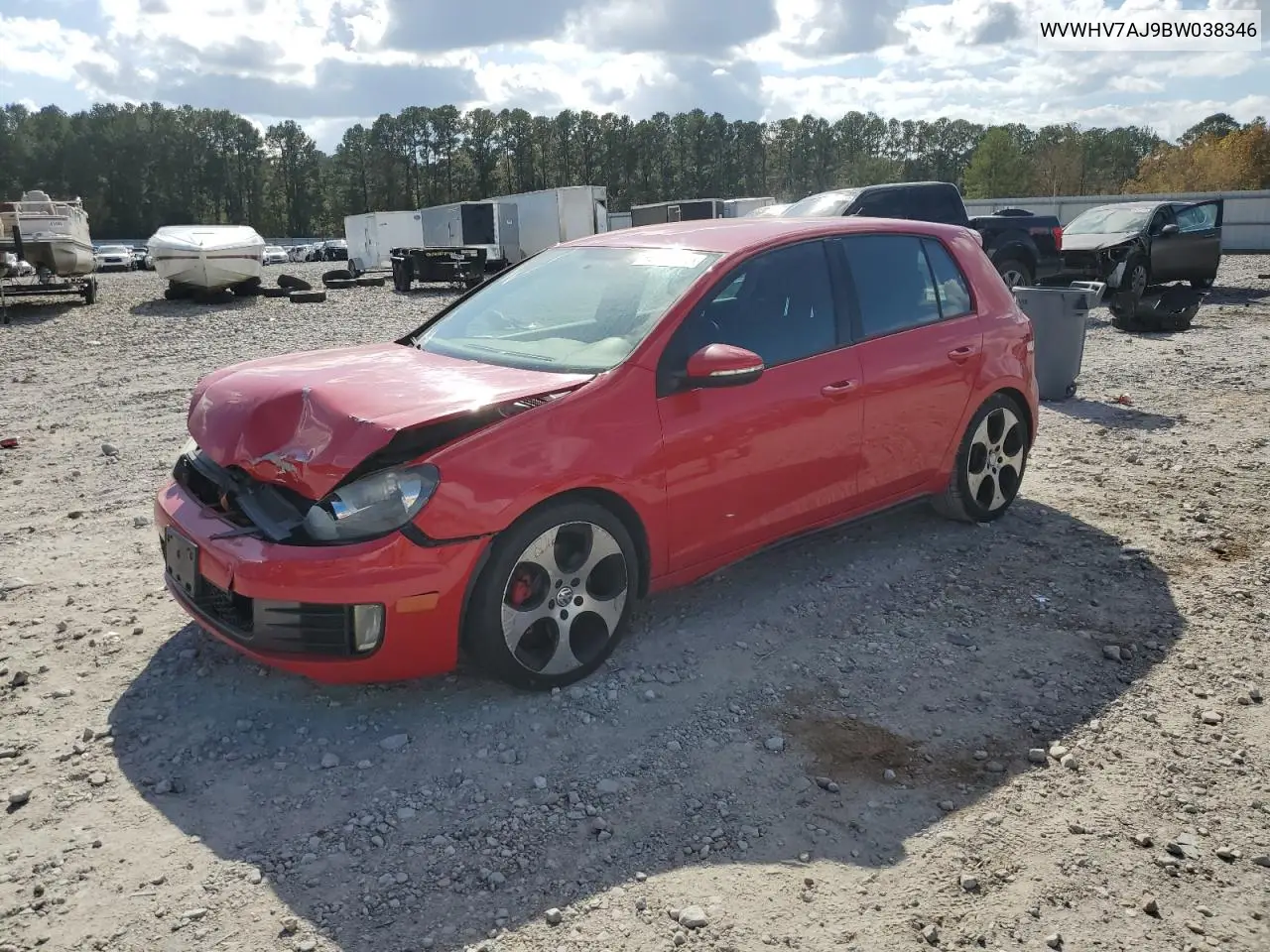WVWHV7AJ9BW038346 2011 Volkswagen Gti