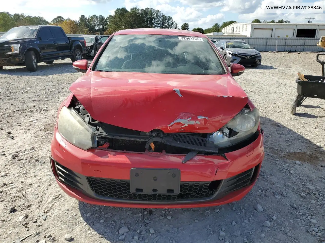 WVWHV7AJ9BW038346 2011 Volkswagen Gti