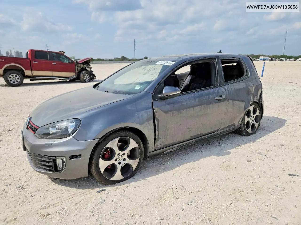 WVWFD7AJ8CW135856 2012 Volkswagen Gti