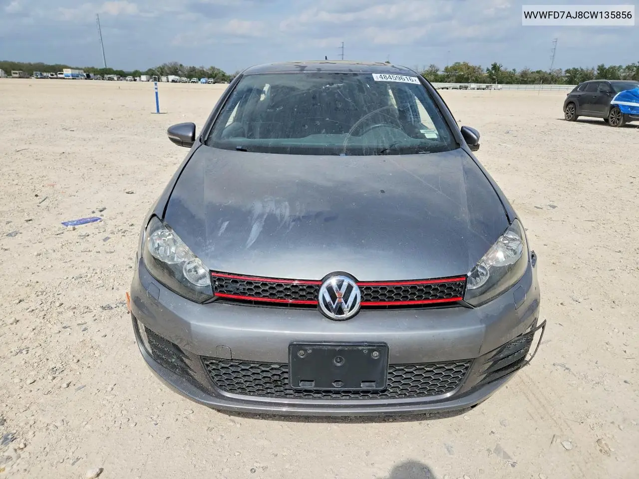WVWFD7AJ8CW135856 2012 Volkswagen Gti