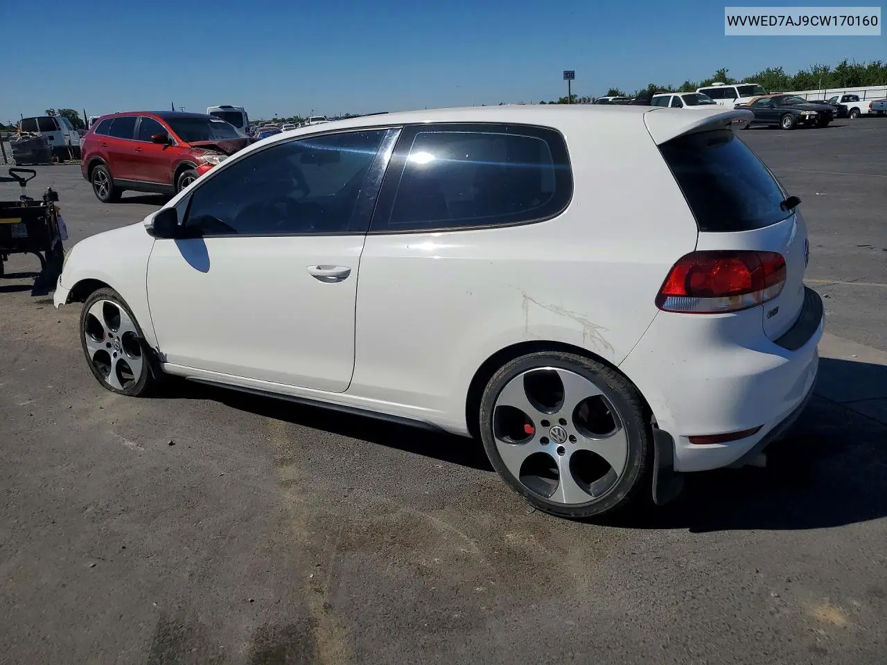 2012 Volkswagen Gti VIN: WVWED7AJ9CW170160 Lot: 56670856