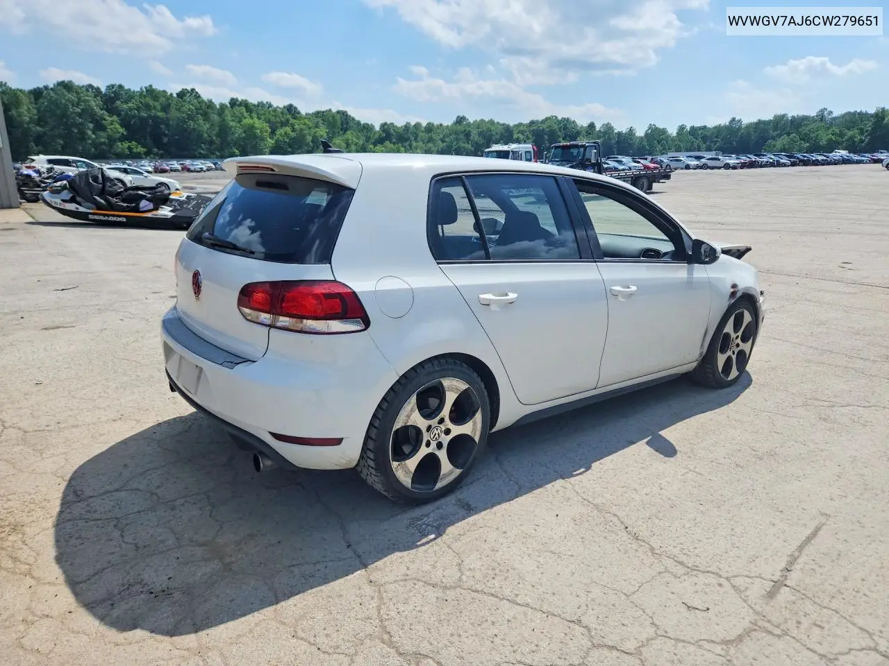 2012 Volkswagen Gti VIN: WVWGV7AJ6CW279651 Lot: 58816276
