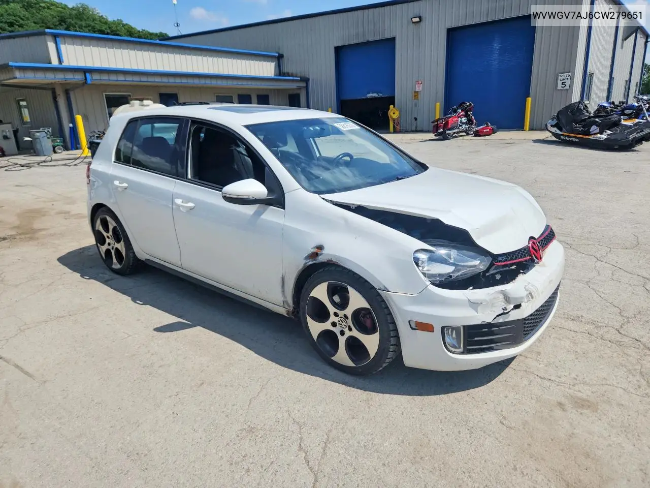 2012 Volkswagen Gti VIN: WVWGV7AJ6CW279651 Lot: 58816276