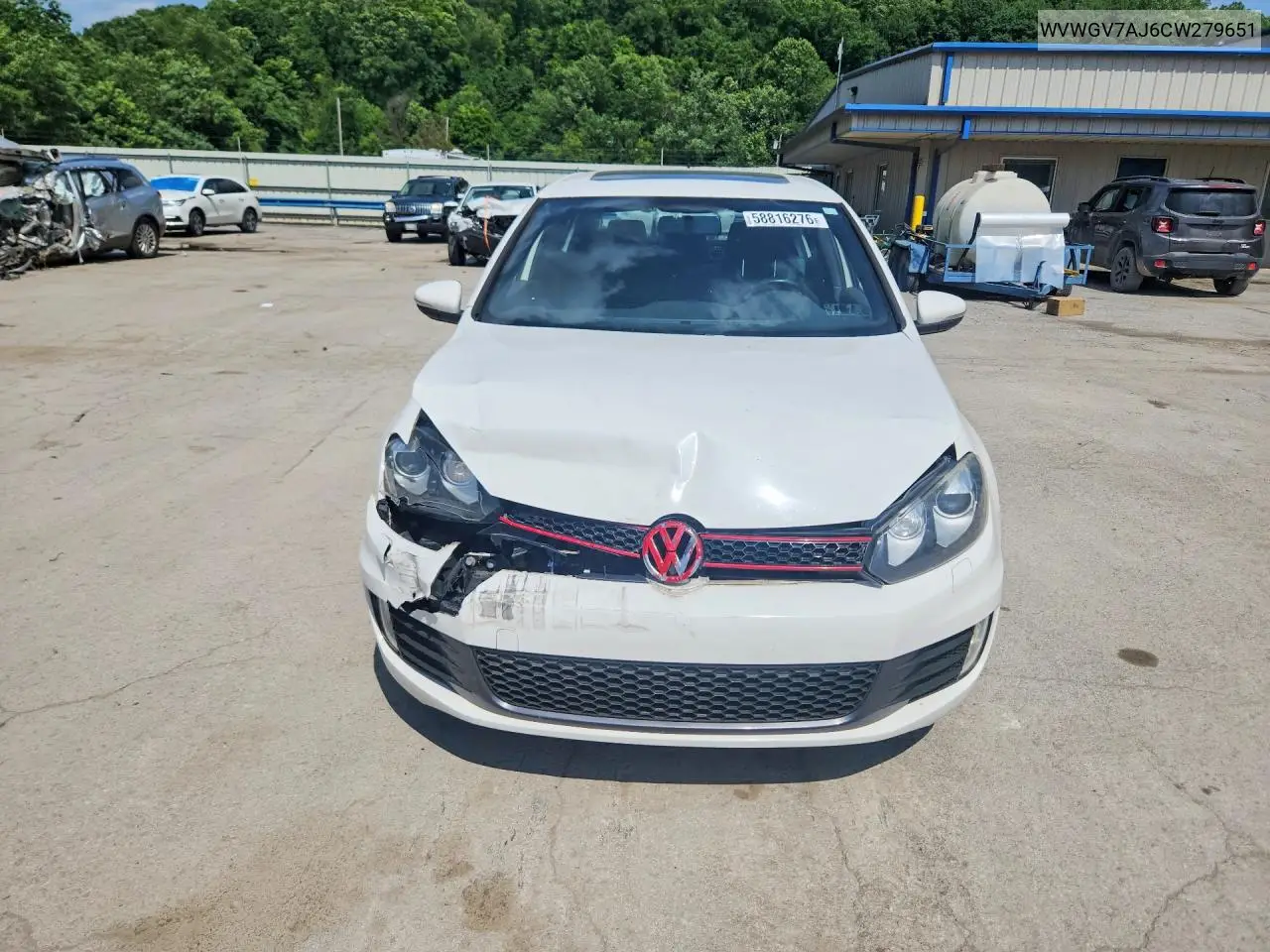 2012 Volkswagen Gti VIN: WVWGV7AJ6CW279651 Lot: 58816276