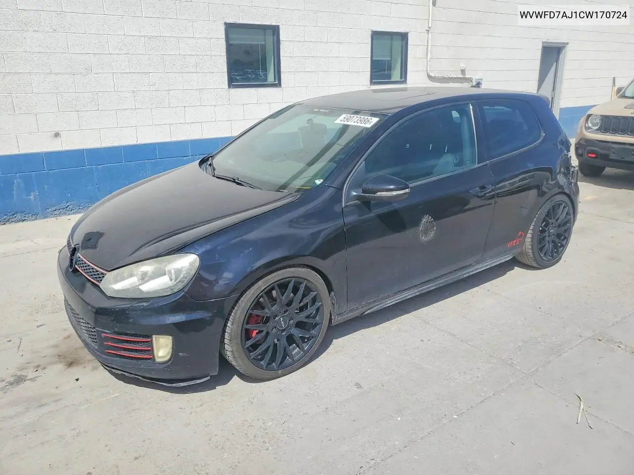 2012 Volkswagen Gti VIN: WVWFD7AJ1CW170724 Lot: 59073986
