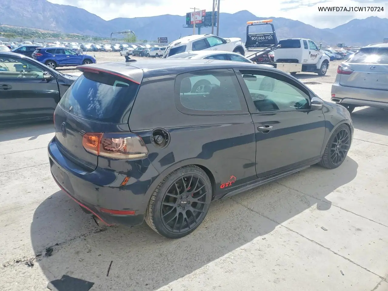 2012 Volkswagen Gti VIN: WVWFD7AJ1CW170724 Lot: 59073986