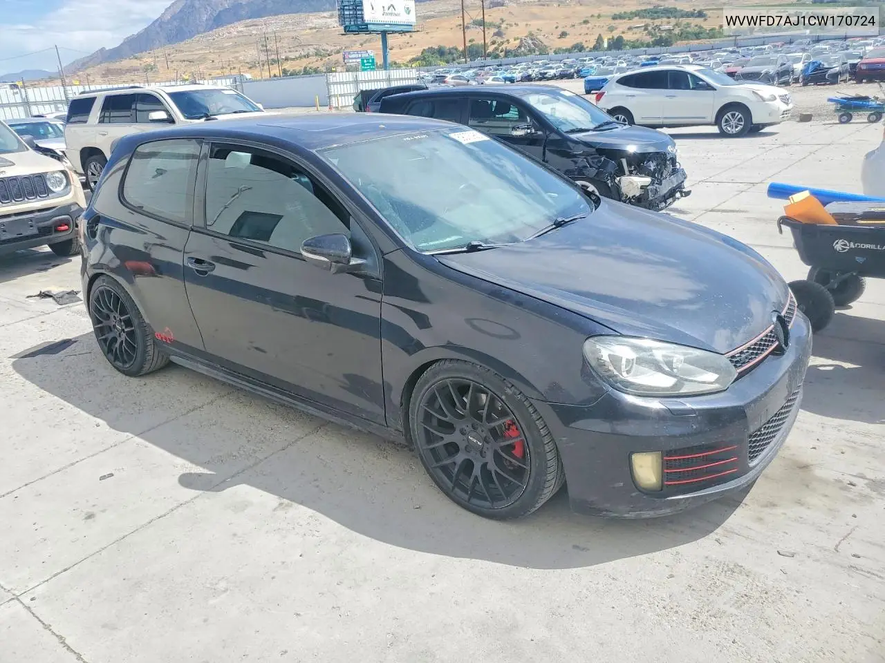 2012 Volkswagen Gti VIN: WVWFD7AJ1CW170724 Lot: 59073986