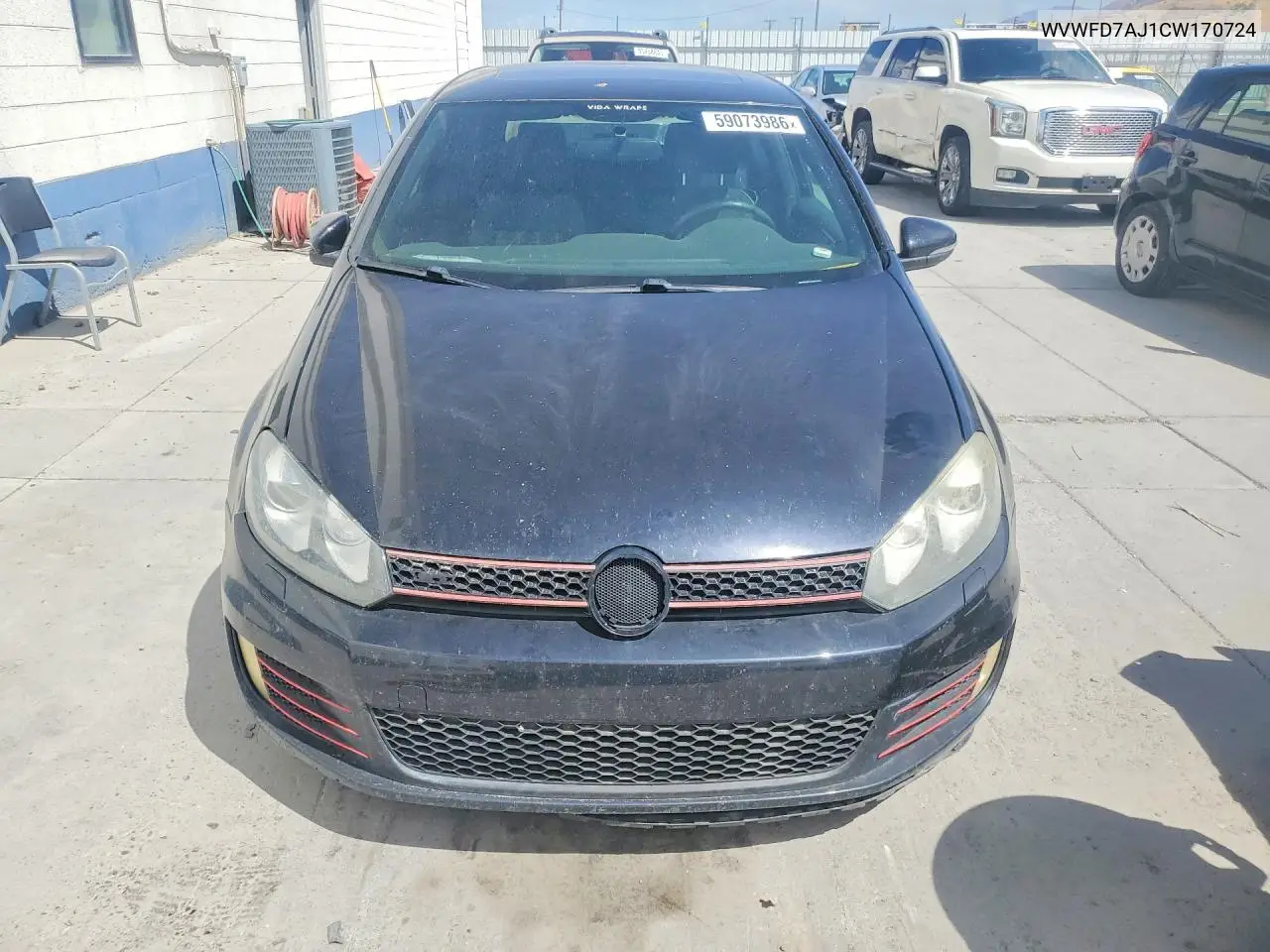 2012 Volkswagen Gti VIN: WVWFD7AJ1CW170724 Lot: 59073986
