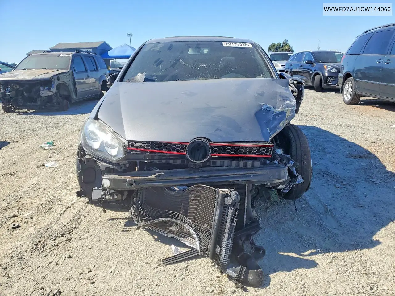 2012 Volkswagen Gti VIN: WVWFD7AJ1CW144060 Lot: 60195326