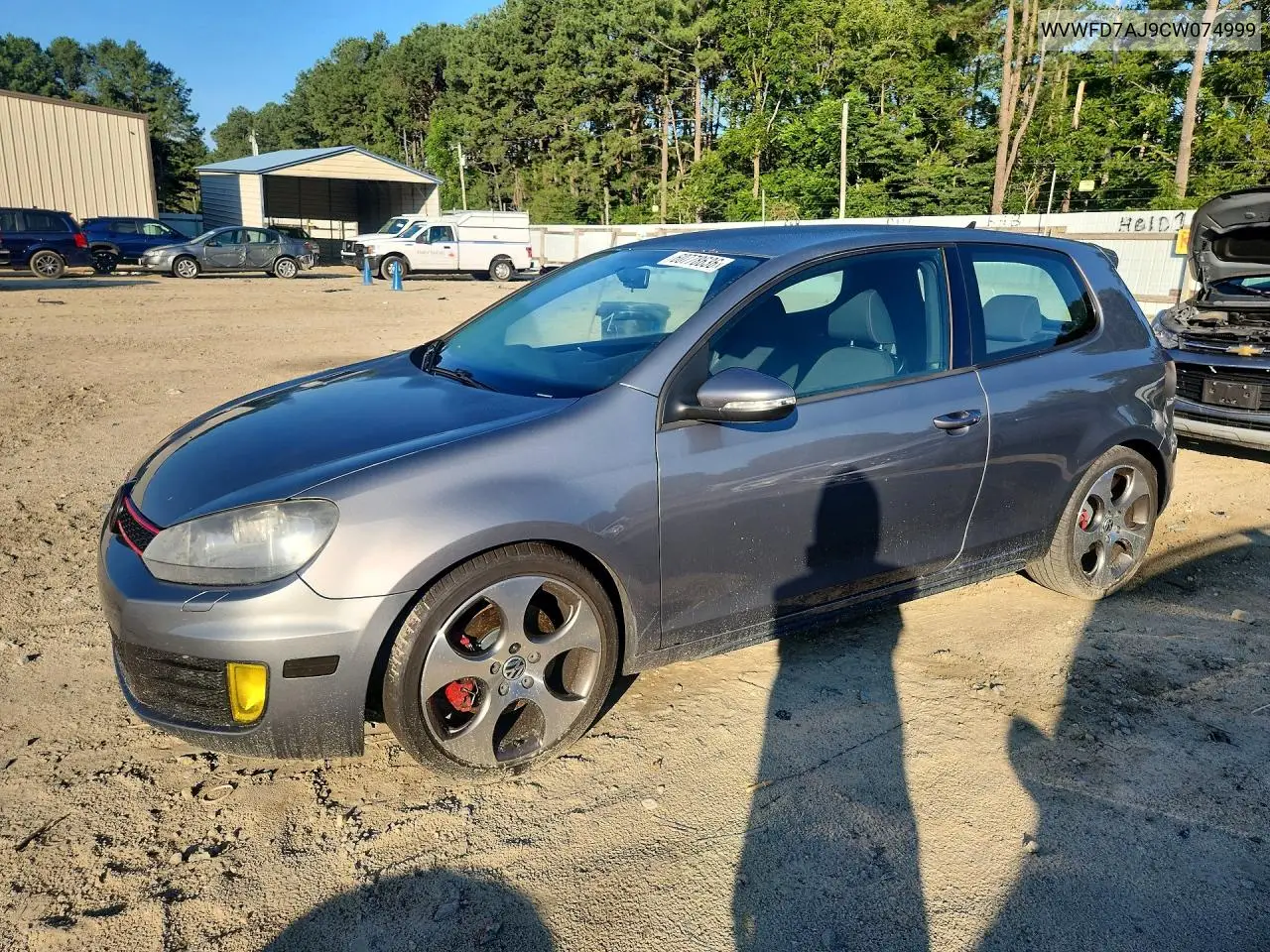 2012 Volkswagen Gti VIN: WVWFD7AJ9CW074999 Lot: 60778636