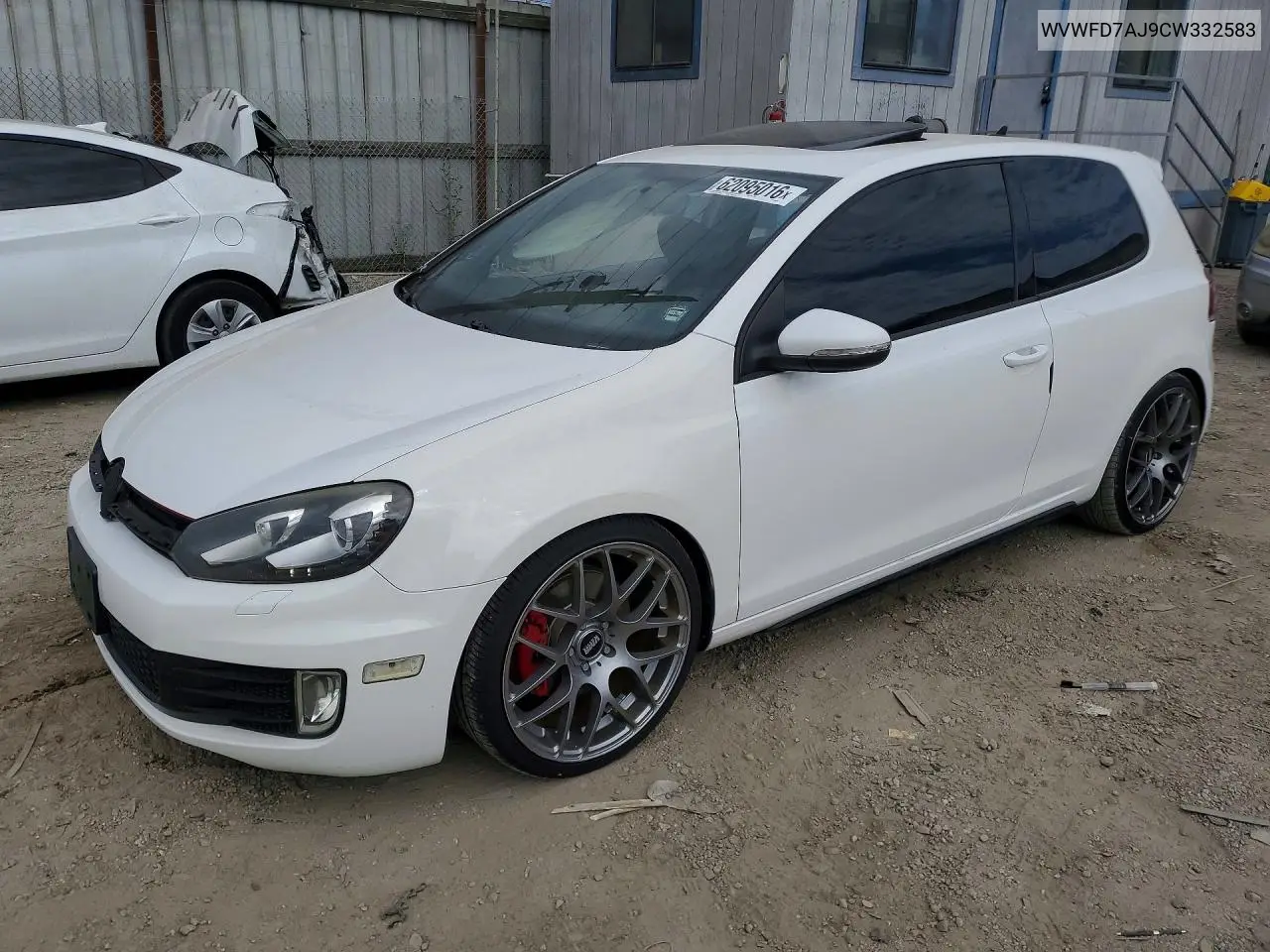 2012 Volkswagen Gti VIN: WVWFD7AJ9CW332583 Lot: 62095016
