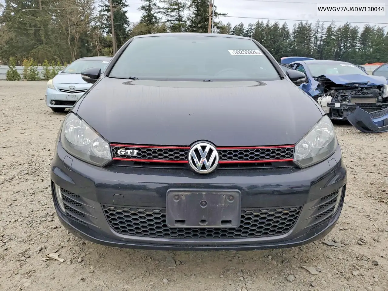 2013 Volkswagen Gti VIN: WVWGV7AJ6DW130044 Lot: 50256926
