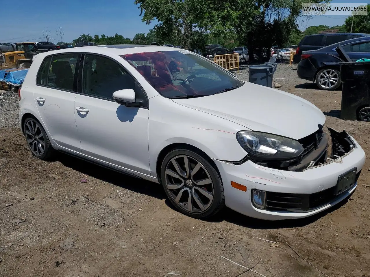 2013 Volkswagen Gti VIN: WVWGD7AJ9DW006966 Lot: 56023076