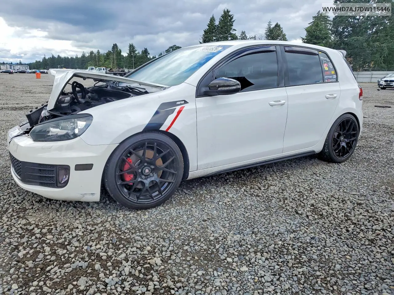 2013 Volkswagen Gti VIN: WVWHD7AJ7DW115446 Lot: 56869526