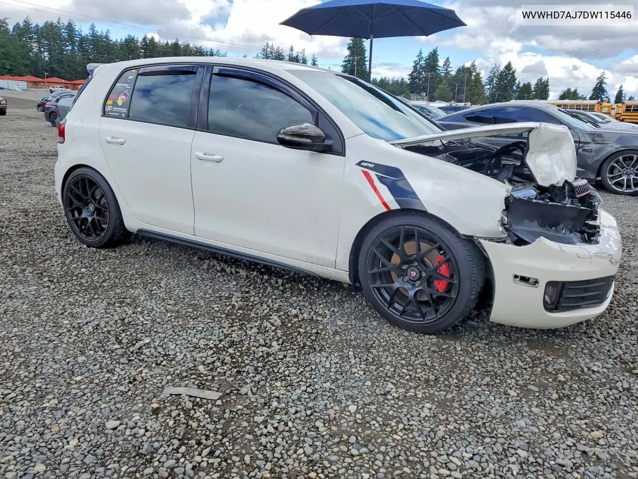 2013 Volkswagen Gti VIN: WVWHD7AJ7DW115446 Lot: 56869526