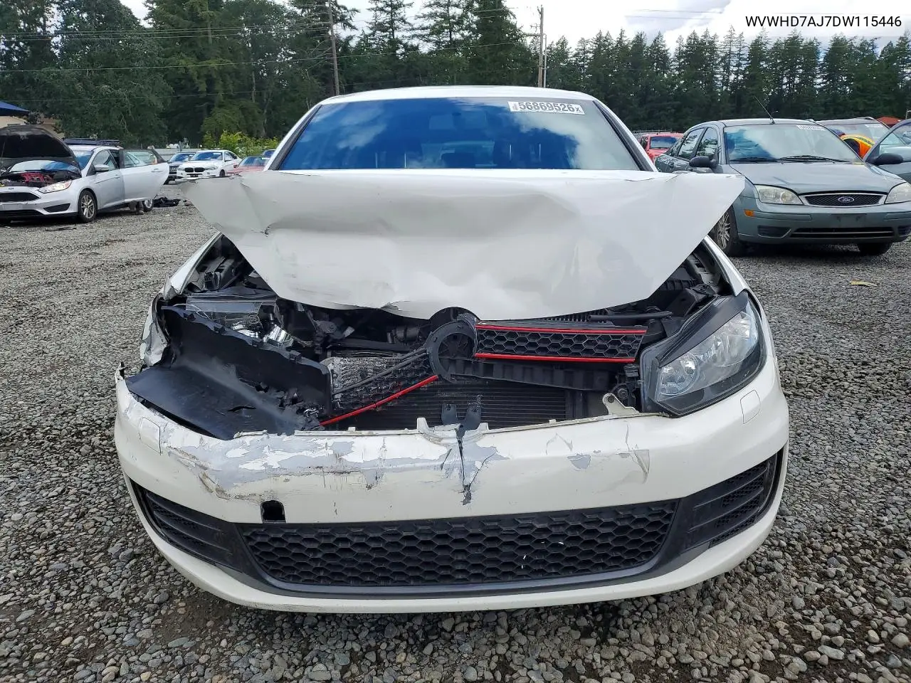 2013 Volkswagen Gti VIN: WVWHD7AJ7DW115446 Lot: 56869526