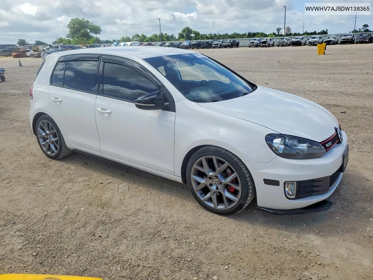 2013 Volkswagen Gti VIN: WVWHV7AJ5DW138365 Lot: 56957156