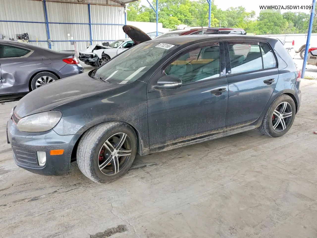 2013 Volkswagen Gti VIN: WVWHD7AJ5DW141091 Lot: 57132166