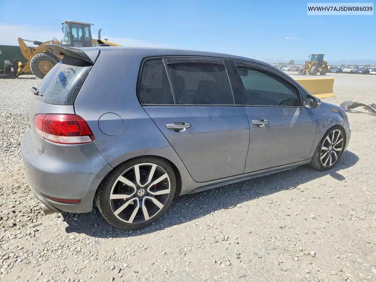 2013 Volkswagen Gti VIN: WVWHV7AJ5DW086039 Lot: 57423576