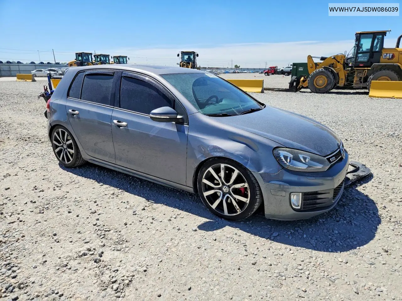 2013 Volkswagen Gti VIN: WVWHV7AJ5DW086039 Lot: 57423576