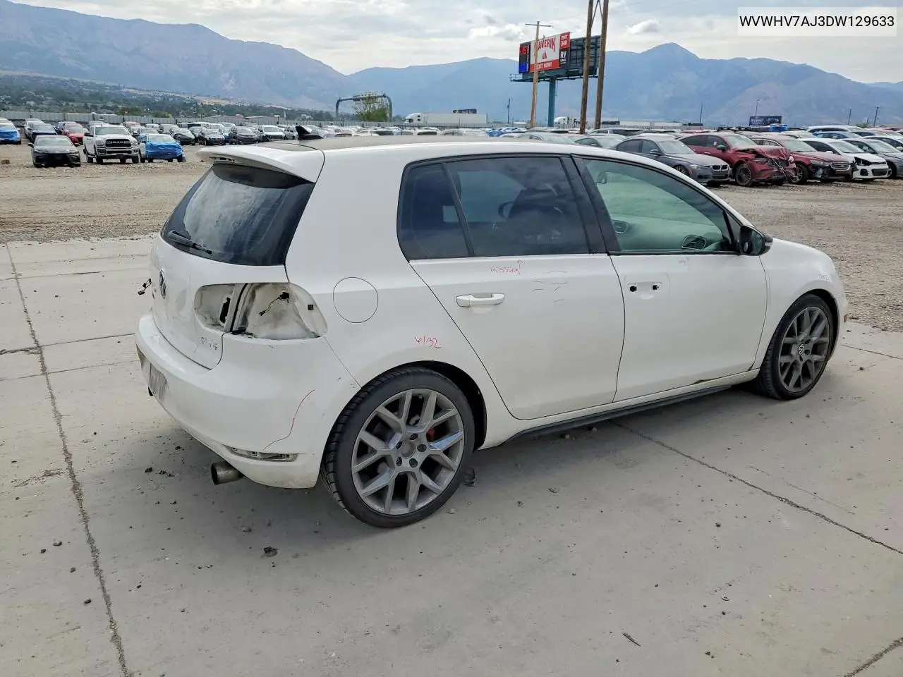 2013 Volkswagen Gti VIN: WVWHV7AJ3DW129633 Lot: 60499936