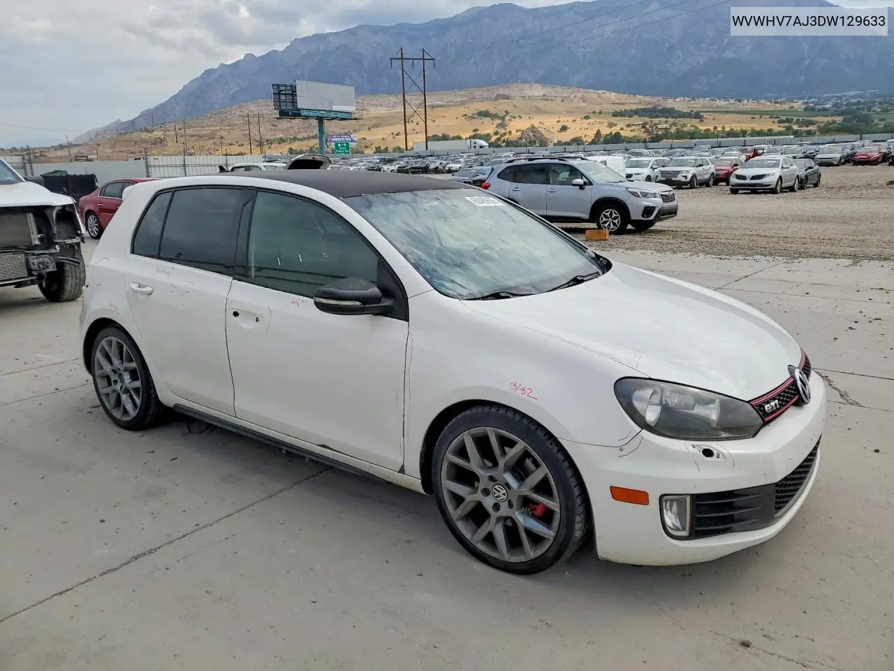 2013 Volkswagen Gti VIN: WVWHV7AJ3DW129633 Lot: 60499936