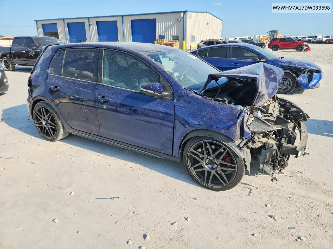 2013 Volkswagen Gti VIN: WVWHV7AJ7DW033598 Lot: 60615616