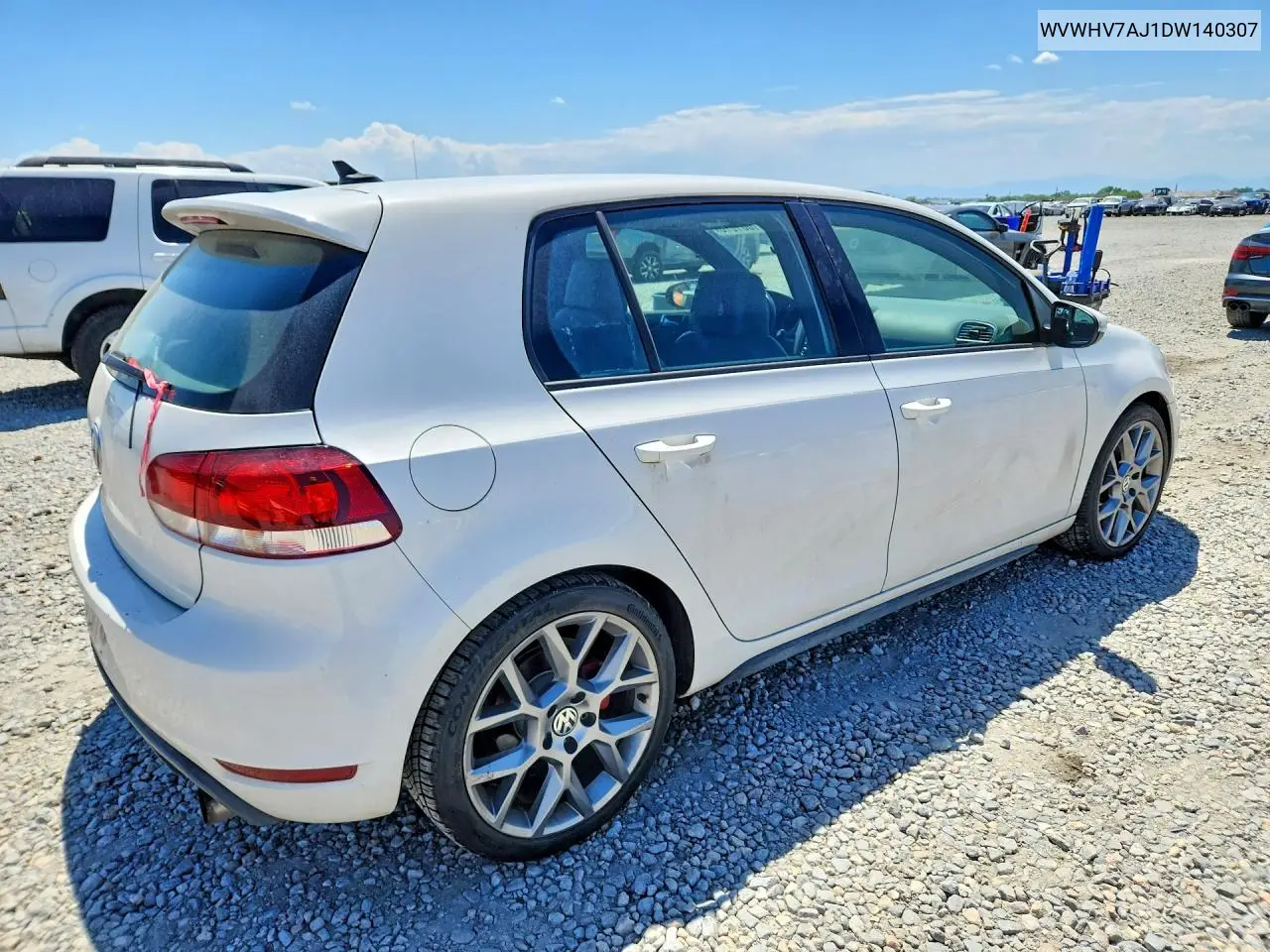 2013 Volkswagen Gti VIN: WVWHV7AJ1DW140307 Lot: 61081876