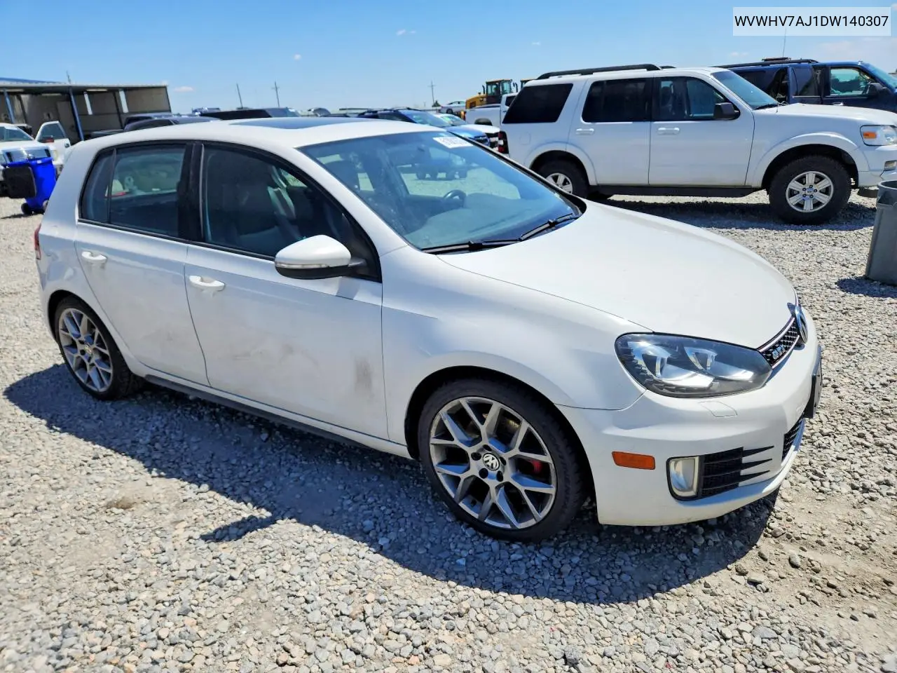 2013 Volkswagen Gti VIN: WVWHV7AJ1DW140307 Lot: 61081876