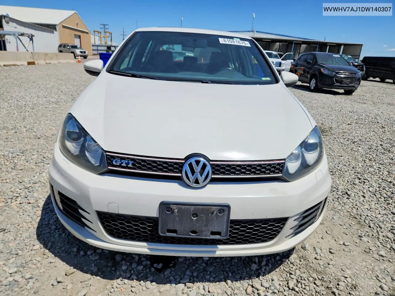 2013 Volkswagen Gti VIN: WVWHV7AJ1DW140307 Lot: 61081876