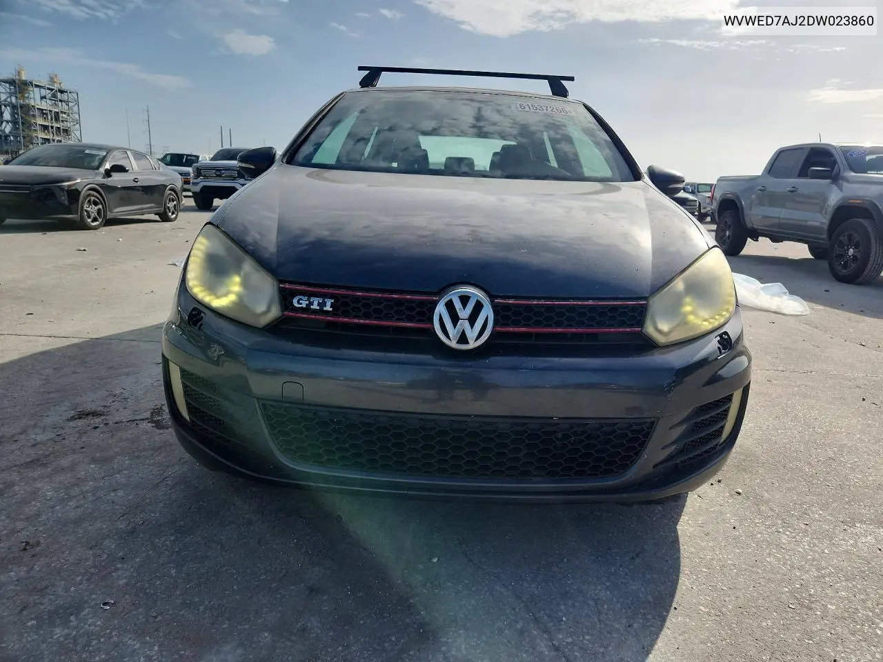 2013 Volkswagen Gti VIN: WVWED7AJ2DW023860 Lot: 61537266