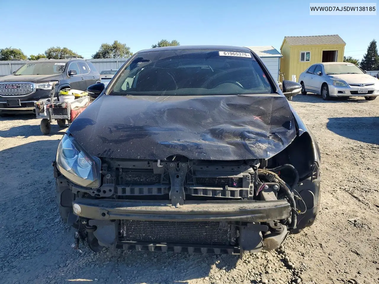 2013 Volkswagen Gti VIN: WVWGD7AJ5DW138185 Lot: 61965376