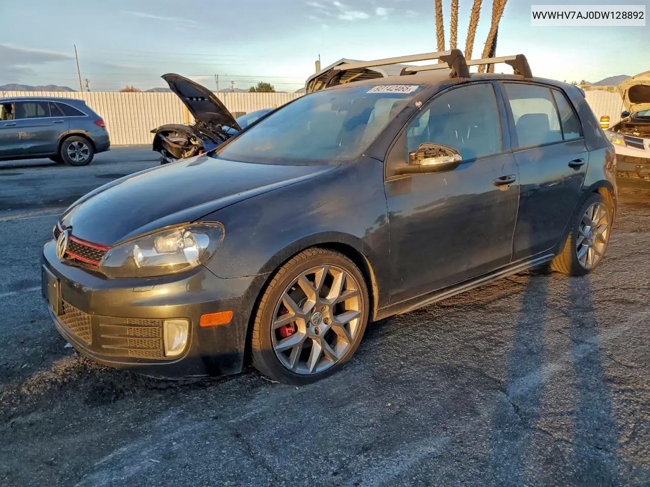 WVWHV7AJ0DW128892 2013 Volkswagen Gti