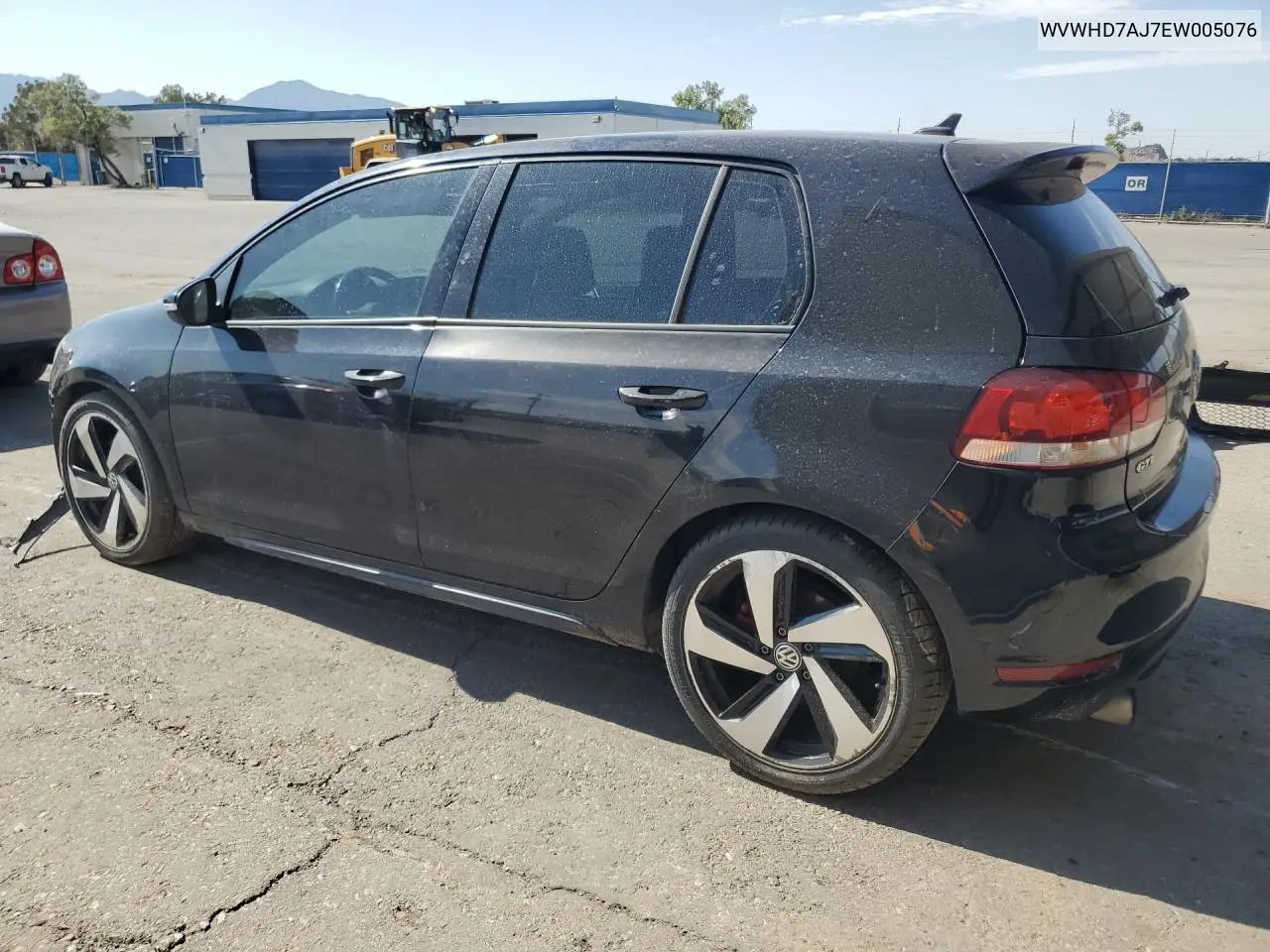 2014 Volkswagen Gti VIN: WVWHD7AJ7EW005076 Lot: 56710216