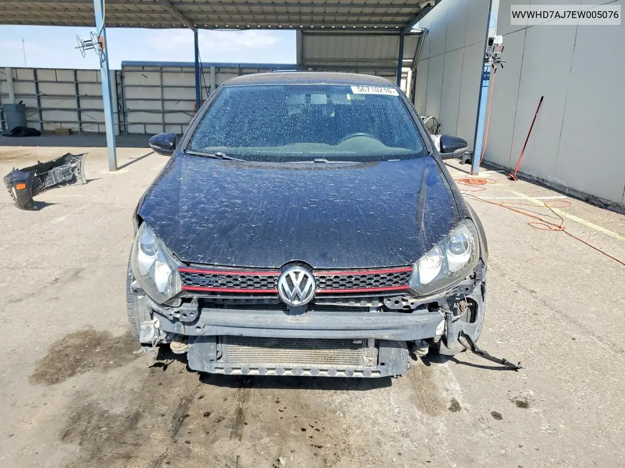 2014 Volkswagen Gti VIN: WVWHD7AJ7EW005076 Lot: 56710216
