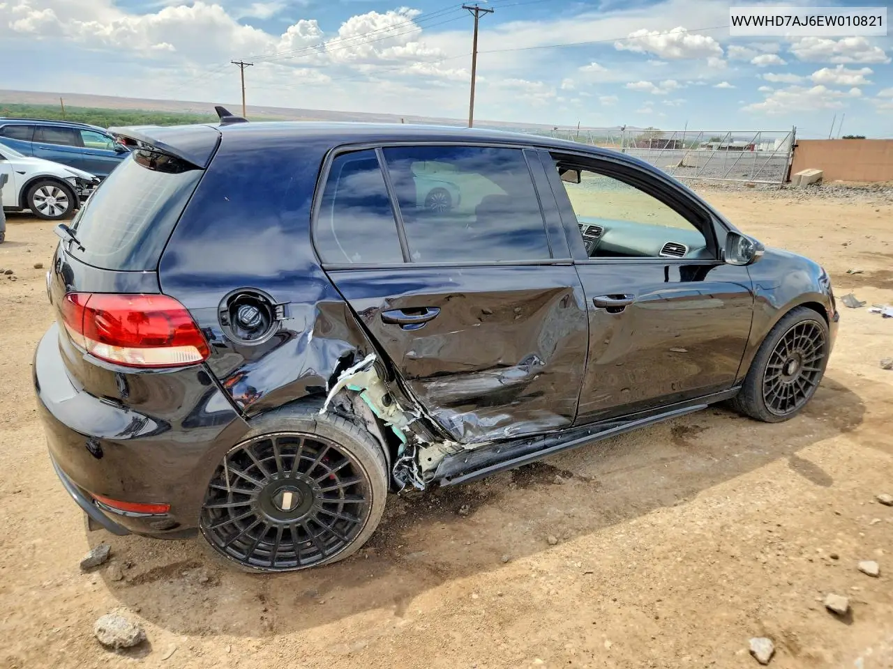 2014 Volkswagen Gti VIN: WVWHD7AJ6EW010821 Lot: 57754836