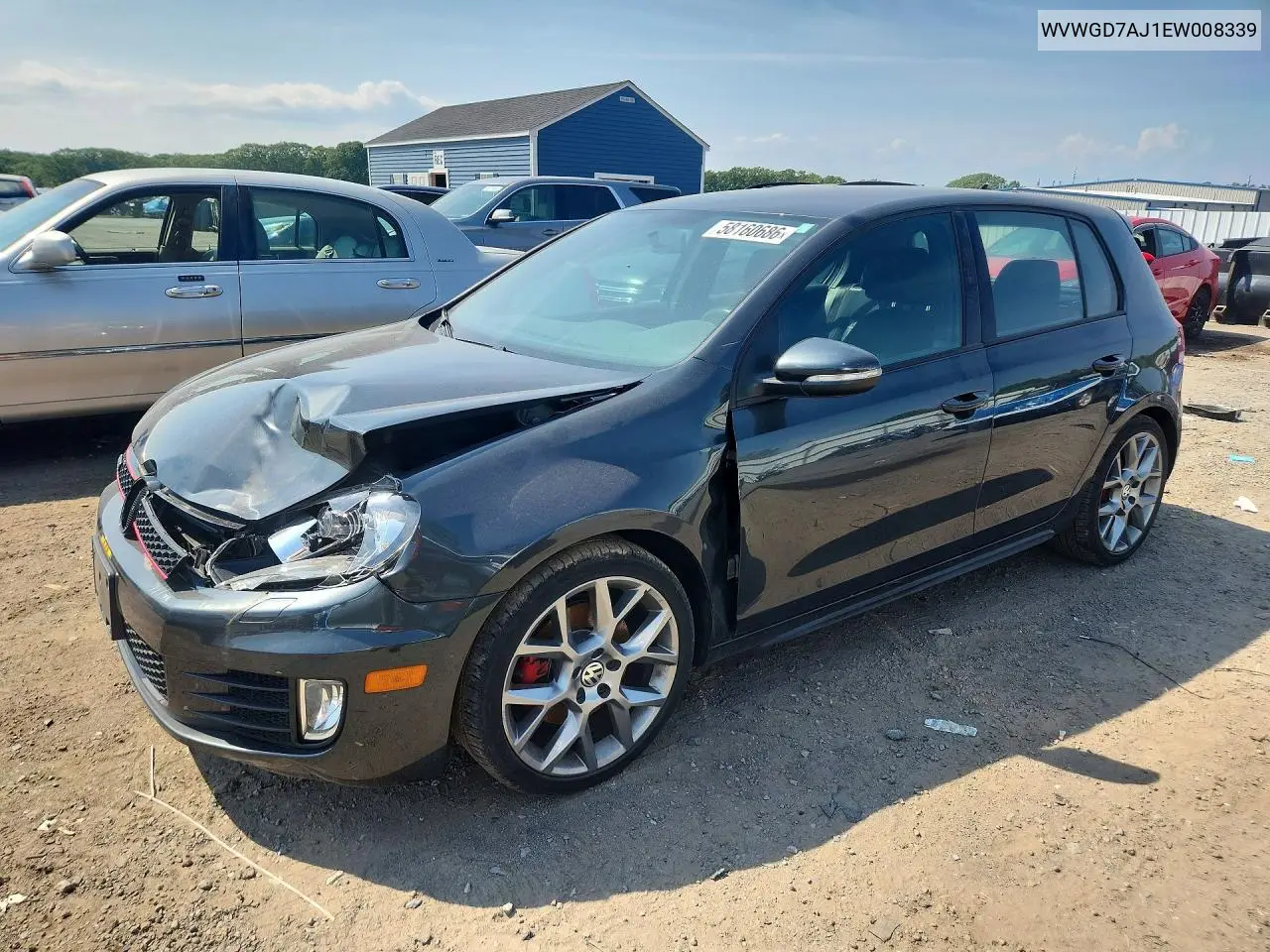 2014 Volkswagen Gti VIN: WVWGD7AJ1EW008339 Lot: 58160686