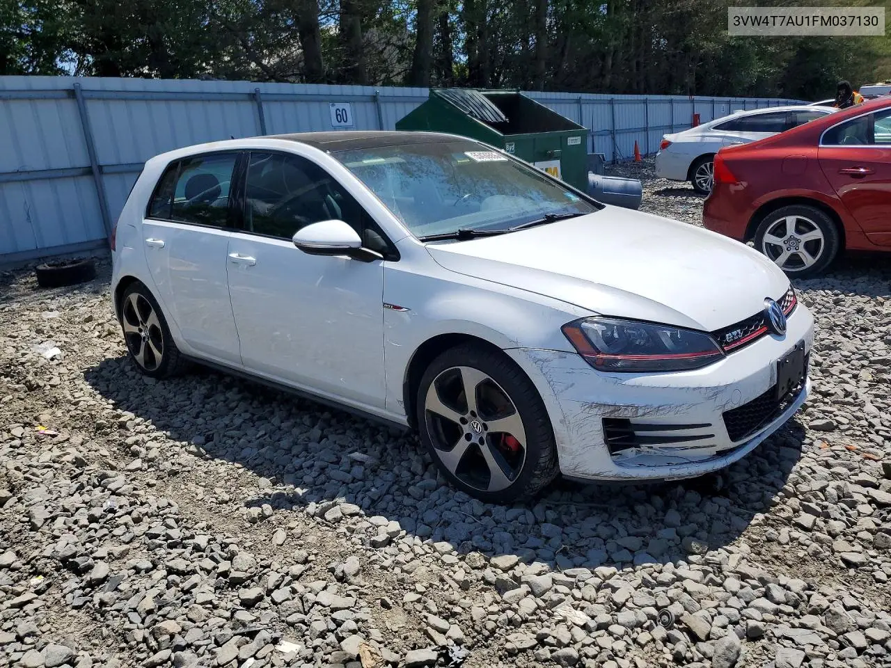 2015 Volkswagen Gti VIN: 3VW4T7AU1FM037130 Lot: 55430556