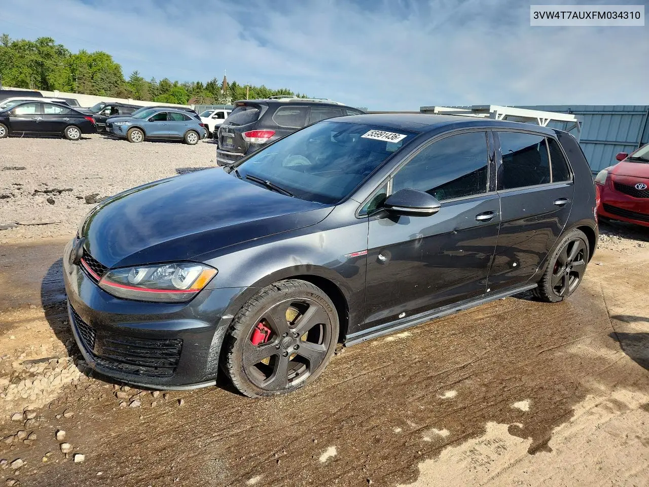 2015 Volkswagen Gti VIN: 3VW4T7AUXFM034310 Lot: 55991436