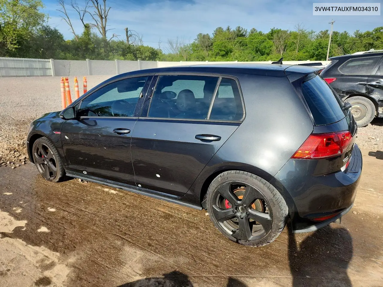 2015 Volkswagen Gti VIN: 3VW4T7AUXFM034310 Lot: 55991436