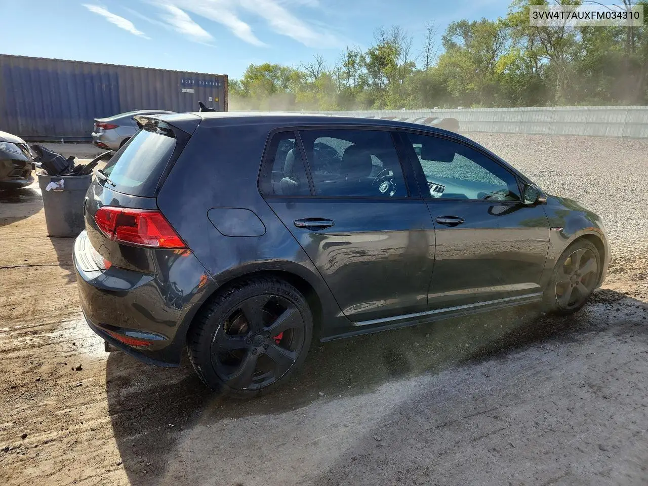 2015 Volkswagen Gti VIN: 3VW4T7AUXFM034310 Lot: 55991436