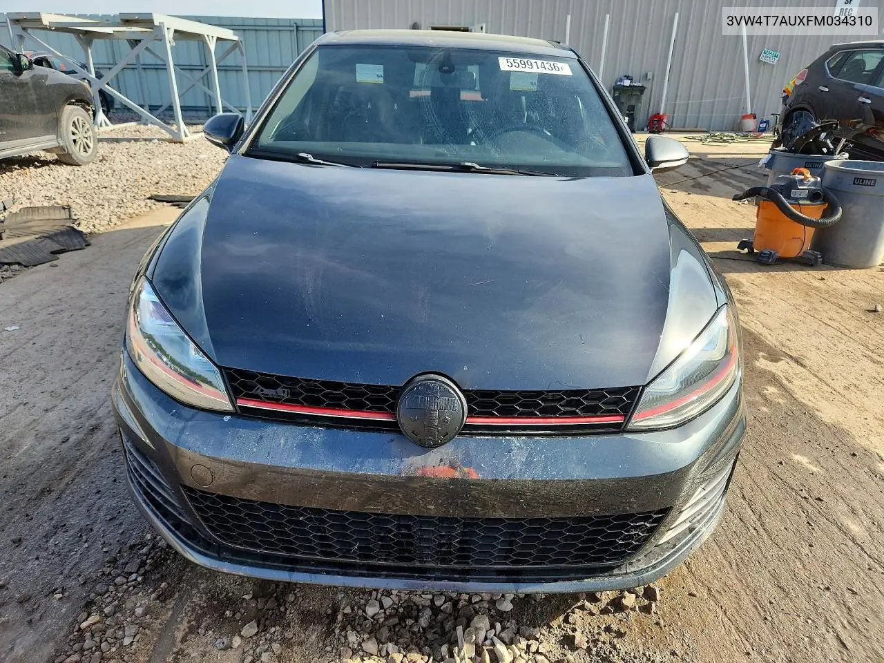 2015 Volkswagen Gti VIN: 3VW4T7AUXFM034310 Lot: 55991436