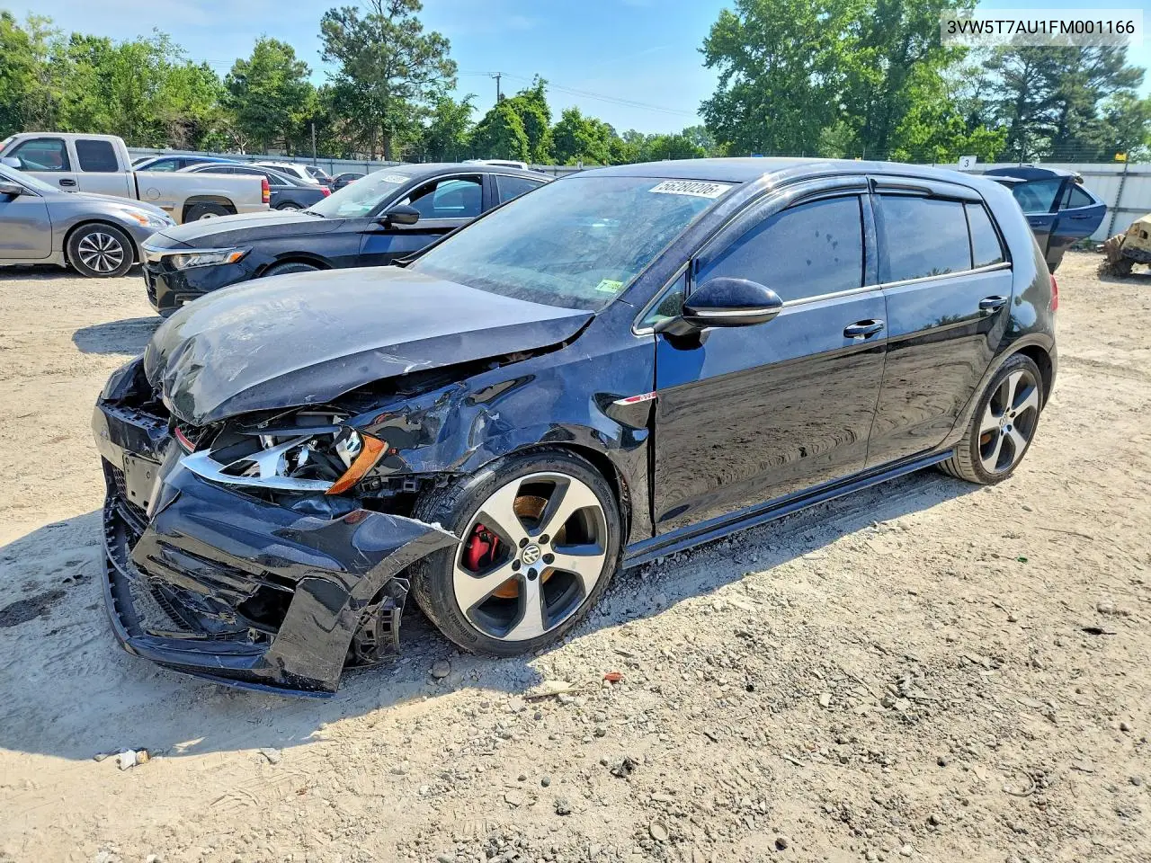 2015 Volkswagen Gti VIN: 3VW5T7AU1FM001166 Lot: 56280206