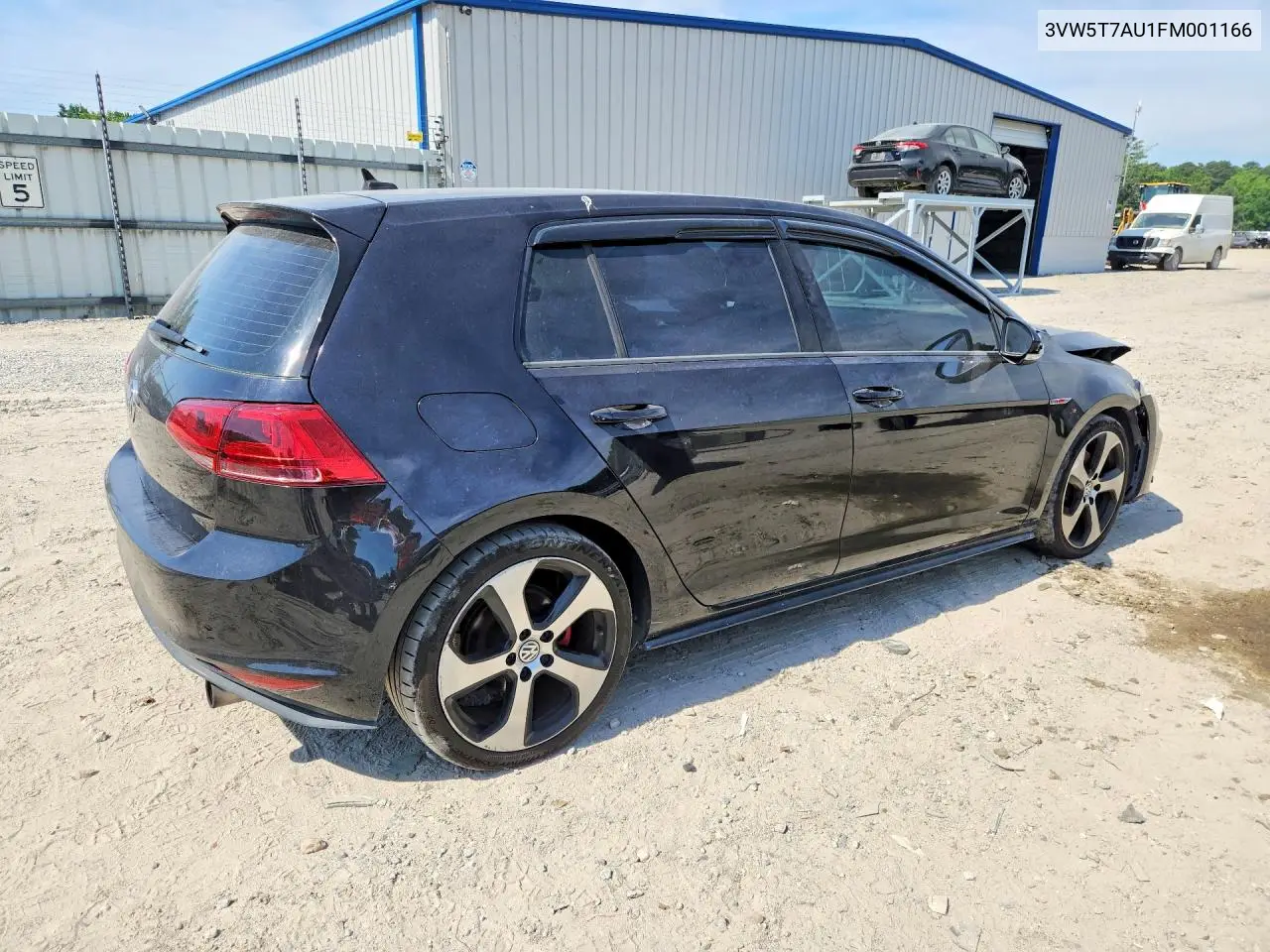 2015 Volkswagen Gti VIN: 3VW5T7AU1FM001166 Lot: 56280206
