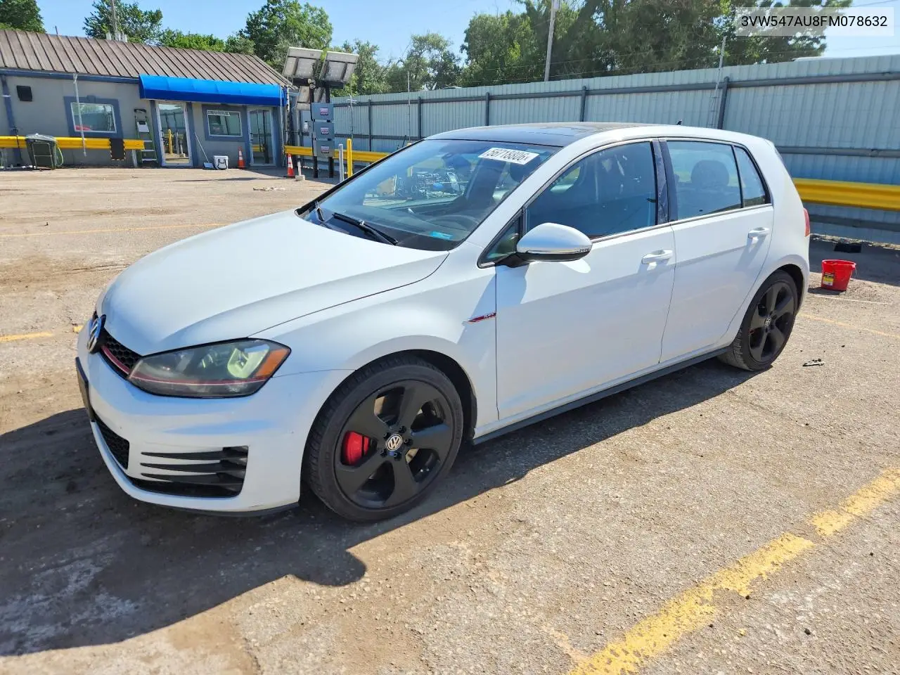 2015 Volkswagen Gti VIN: 3VW547AU8FM078632 Lot: 56718806