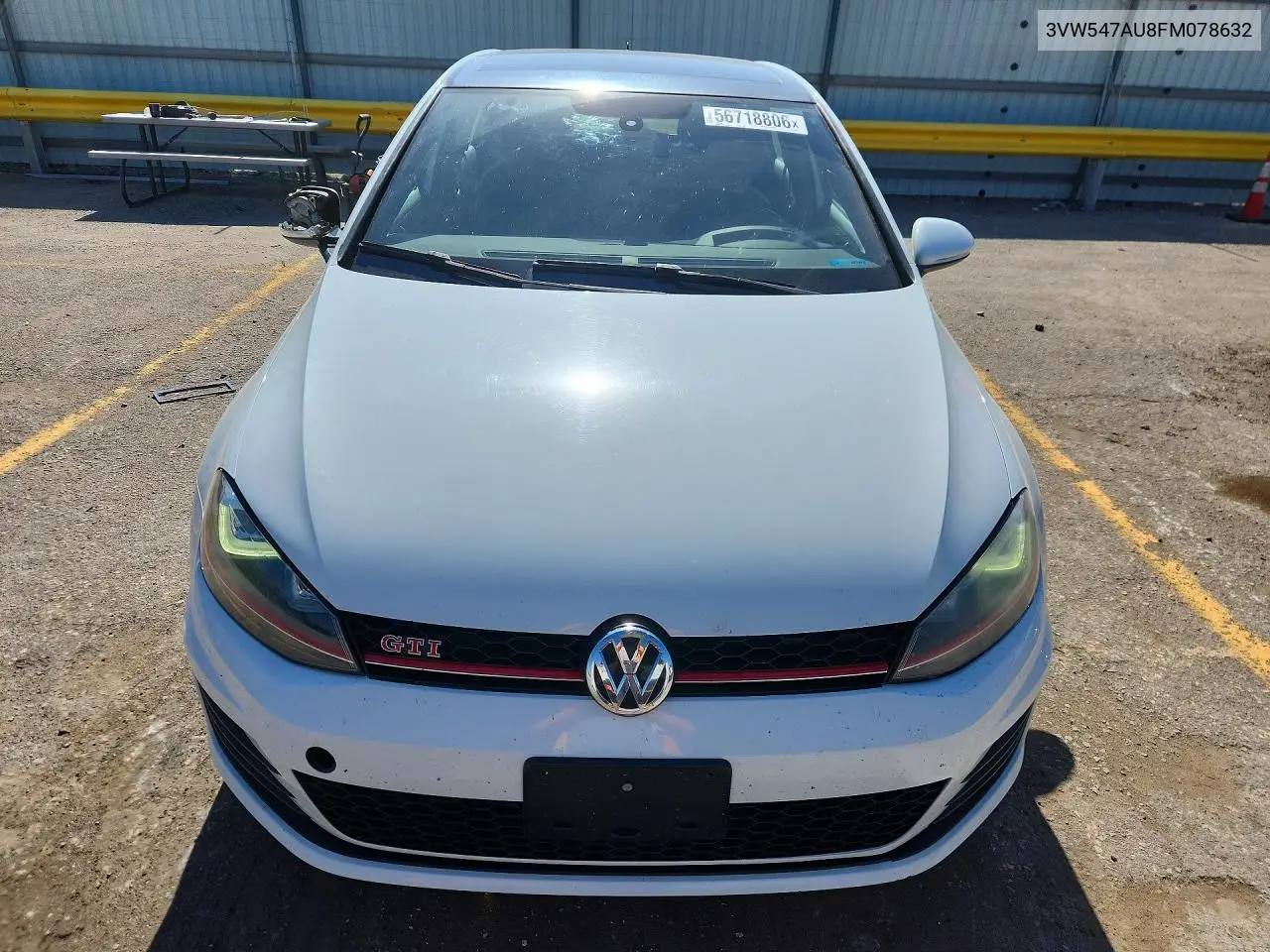 2015 Volkswagen Gti VIN: 3VW547AU8FM078632 Lot: 56718806