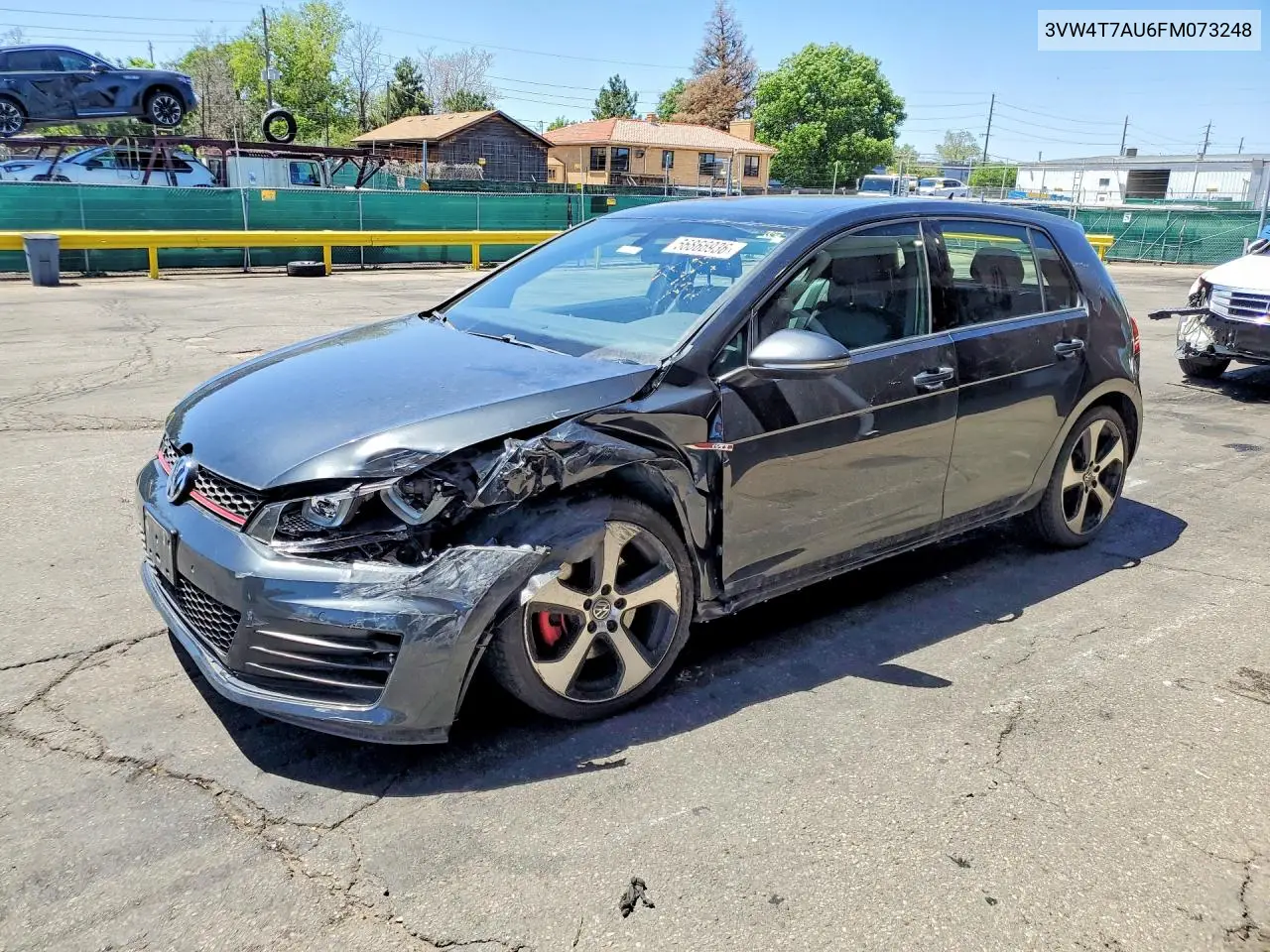 2015 Volkswagen Gti VIN: 3VW4T7AU6FM073248 Lot: 56866936
