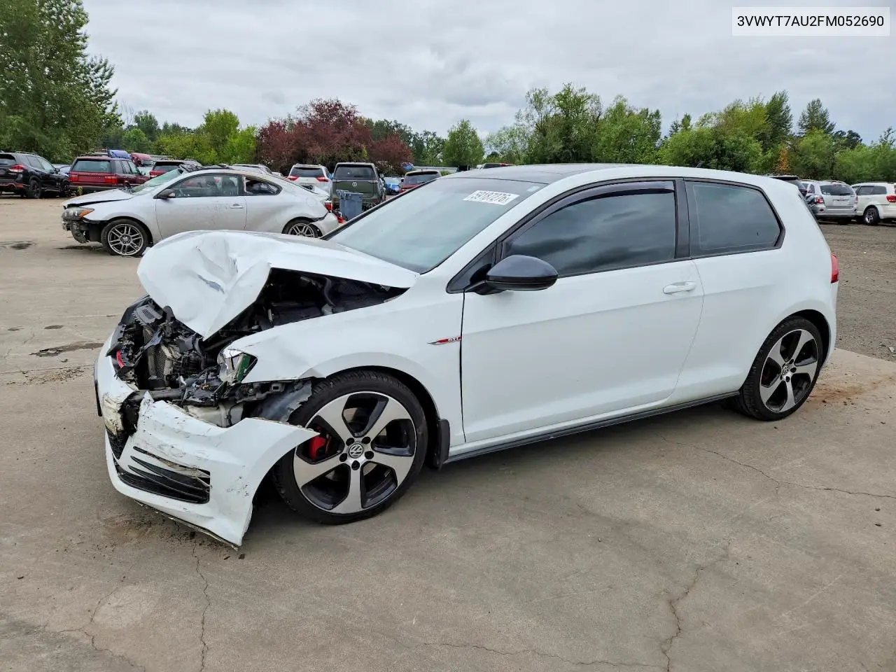 2015 Volkswagen Gti VIN: 3VWYT7AU2FM052690 Lot: 59187276