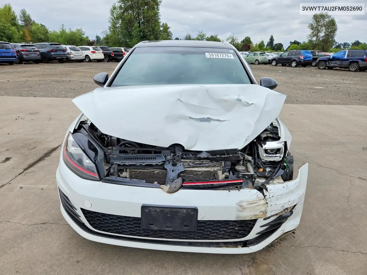 2015 Volkswagen Gti VIN: 3VWYT7AU2FM052690 Lot: 59187276